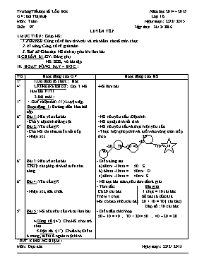 Giáo án Lớp 1 - Tuần 25 - Năm học 2014-2015